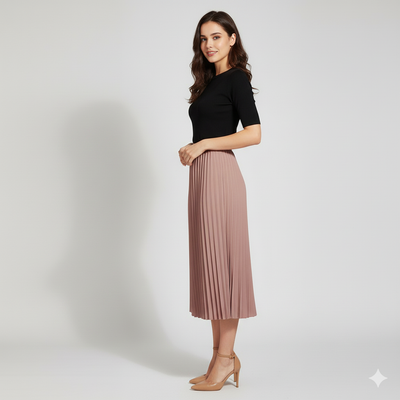 Gonna Midi da Donna in Chiffon